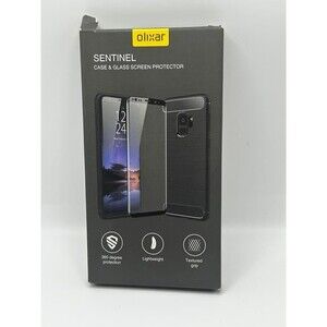Olixar Sentinel Case and Tempered Glass Screen Protector for iPhone 12 - Black